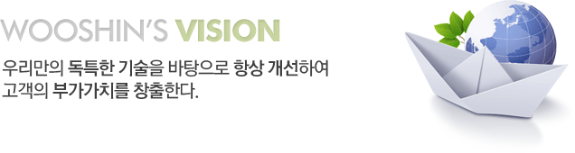 우리만의 독특한 기술을 바탕으로 항상 개선하여 고객의 부가가치를 창출한다.